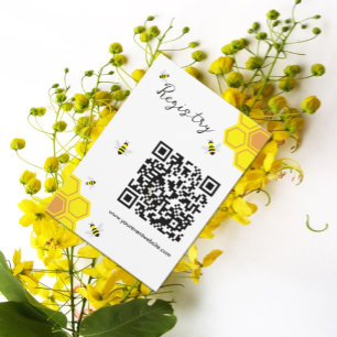 Bee Baby Shower Registry Enclosure Card