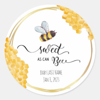Bee Baby Shower Sticker