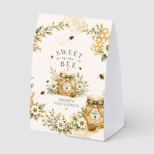 Bee Baby Shower Sweet As Can Bee Gender Neutral Paper Table Tent