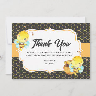 Bee Baby Shower Thank You Card