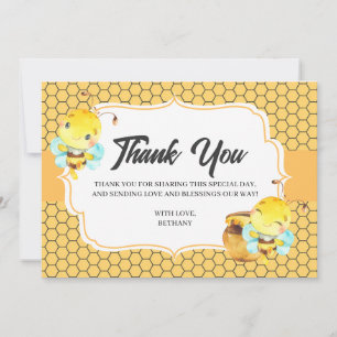 Bee Baby Shower Thank You Card