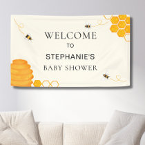 Bee Baby Shower Welcome  Banner