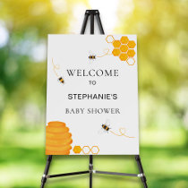 Bee Baby Shower Welcome  Foam Board