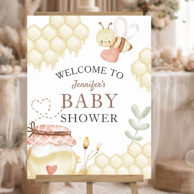 Bee Baby Shower Welcome Sign (Creator Uploaded)