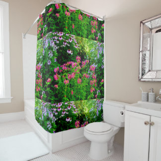 Bee Balm Shower Curtain
