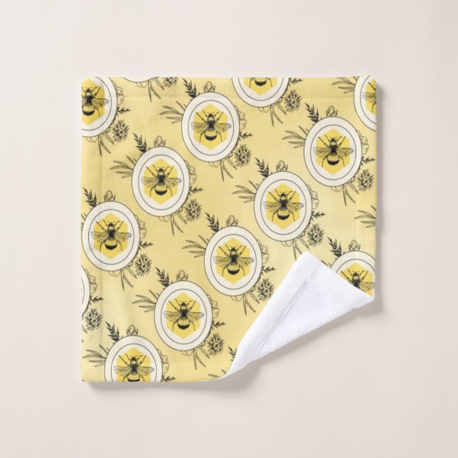 Bee Bath Towel Set (Wash Cloth)