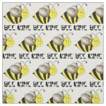 Bee (Be) Mine Valentine&#39;s Day Bumblebee Yellow Fabric