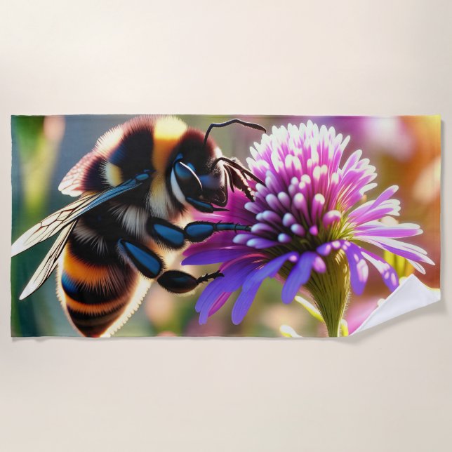 Bee Beach Towel (Front)