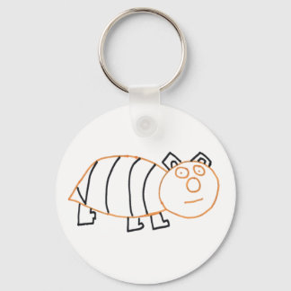 Bee Bear 5.7 cm Basic Button Key Ring