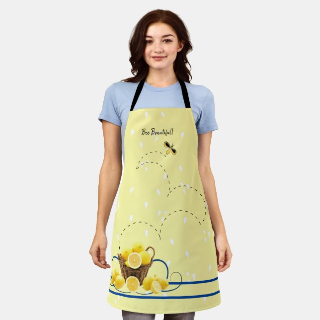 Bee Beautiful All-Over Print Apron (Worn)