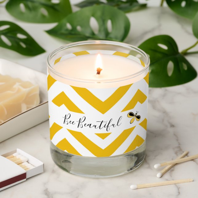 Bee Beautiful Scented Jar Candle (Lit)