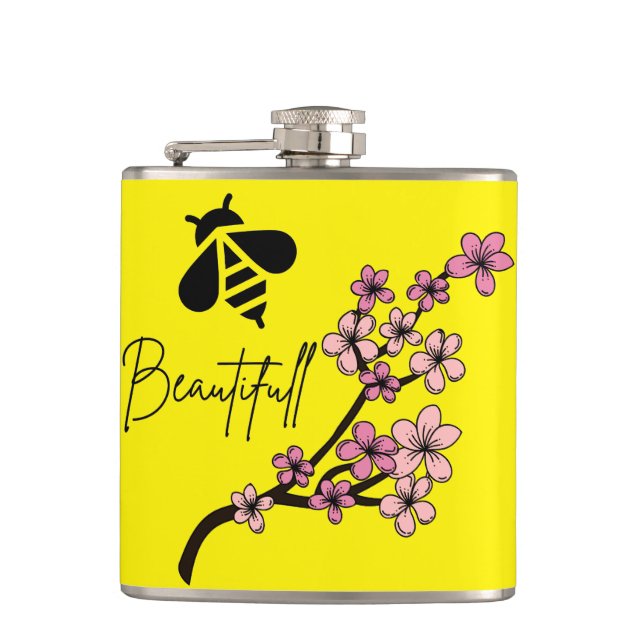 bee beautifull flask (Front)