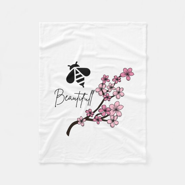 bee beautifull fleece blanket (Front)