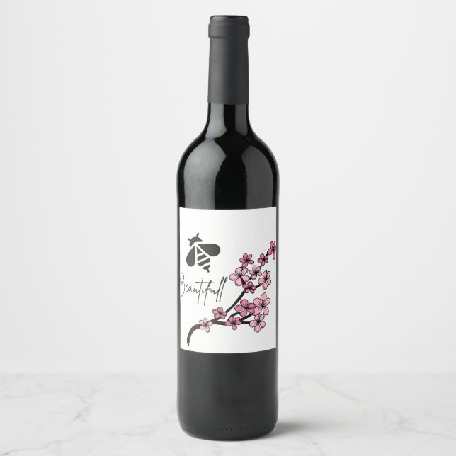 bee beautifull wine label (Front)