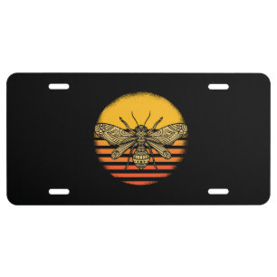 Bee Beekeeper Beekeeping Retro Gift License Plate