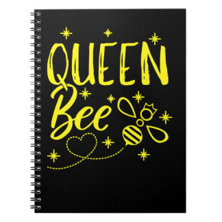 Bee Beekeeper Cute Beekeeper Queen Bee Crown Bee Q Notebook