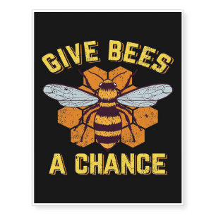 Bee Beekeeper Design Bee Gifts ,I Love Bee Honey Temporary Tattoos