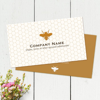 Bee Beekeeper Honey Apairist Business Card by sm_business_cards at Zazzle