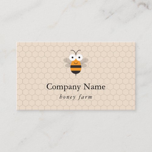 Bee Beekeeper Honey Beekeeping Apiarist Logo Business Card