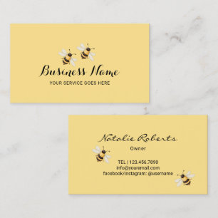 Bee Beekeeper Honey Business Card