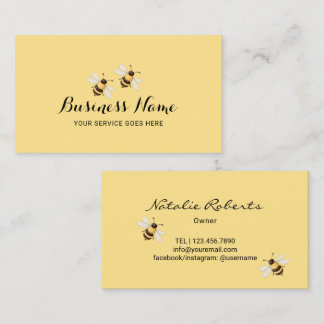 Bee Beekeeper Honey Business Card