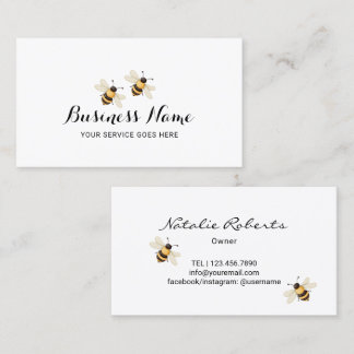 Bee Beekeeper Honey business Card