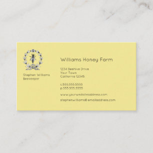 Bee BeeKeeper Honey Farm   Queen Bee Business Card