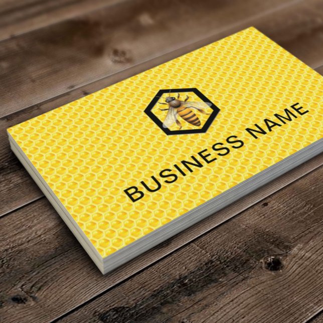 Bee Beekeeping Fresh Honey Apiary Business Card (Creator Uploaded)