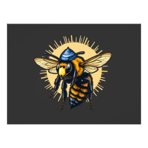 Bee Beekeeping Hanukkah Jewish Kippah  Photo Print
