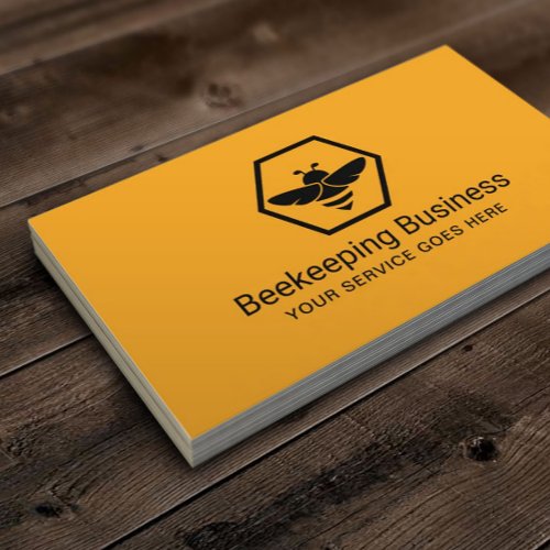 Bee Beekeeping Honey Apiary Farm Minimalist Business Card