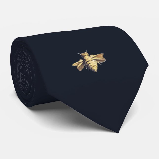Bee - Beene - navy Neck Tie (Rolled)