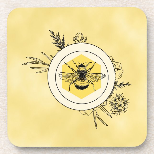 Bee Beverage Coaster (Front)