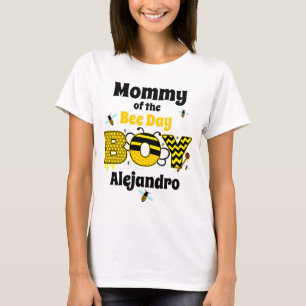 Bee Birthday Boy Mommy T-Shirt