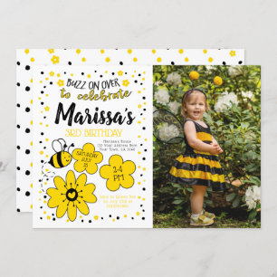 Bee Birthday Invitation