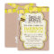 Bee Birthday Invitation for boy or girl