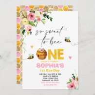 Bee Birthday Invitation Honey Bee Birthday Party