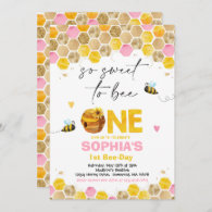 Bee Birthday Invitation Honey Bee Birthday Party