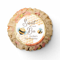 Bee Birthday Invitation Reese's Peanut Butter Cups