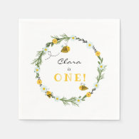 Bee Birthday Napkins