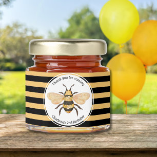 Bee Birthday Party Honey Jar Favors