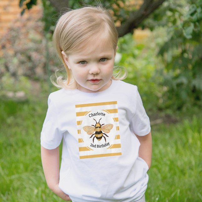 Bee Birthday Party Toddler T-shirt (Creator Uploaded)