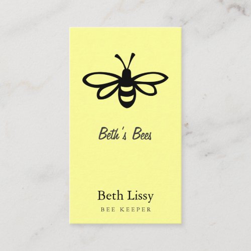 Bee [black] business card