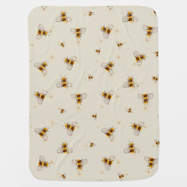 Bee Blanket . Nursery  (Front)