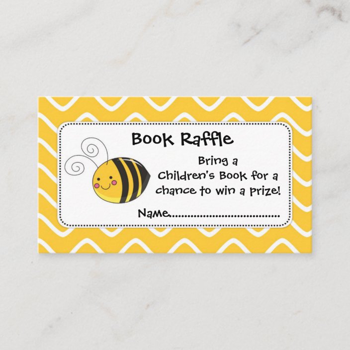 baby shower book raffle tickets