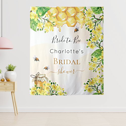 Bee Bridal Shower bride to bee yellow florals Tapestry