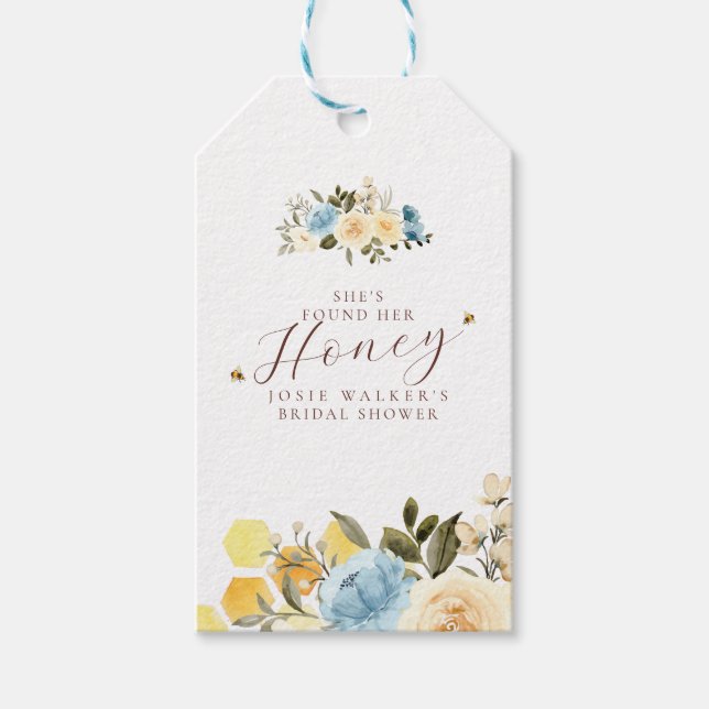 Bee Bridal Shower Gift Tags (Front)
