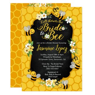 Bee Bridal Shower Invitation
