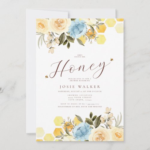 Bee Bridal Shower Invitation