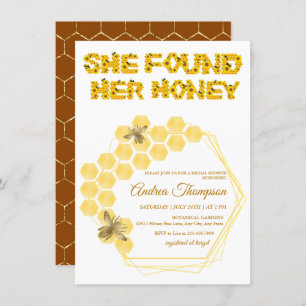 Bee Bridal Shower Invitation She Found Her Honey