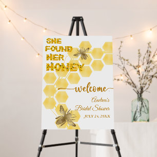 Bee Bridal Shower She Found Her Honey Foam Board